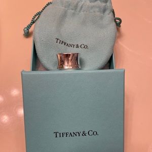 Wide band Tiffany & Co ring size 6